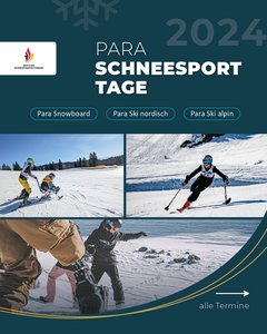 Titelseite zu den Angebot der Para Schneesporttagen 2024/25 Foto: DBS