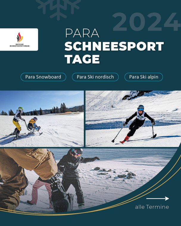 Titelseite zu den Angebot der Para Schneesporttagen 2024/25 Foto: DBS