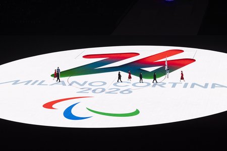 Logo Milano Cortina 2026. Foto: Mika Volkmann DBS