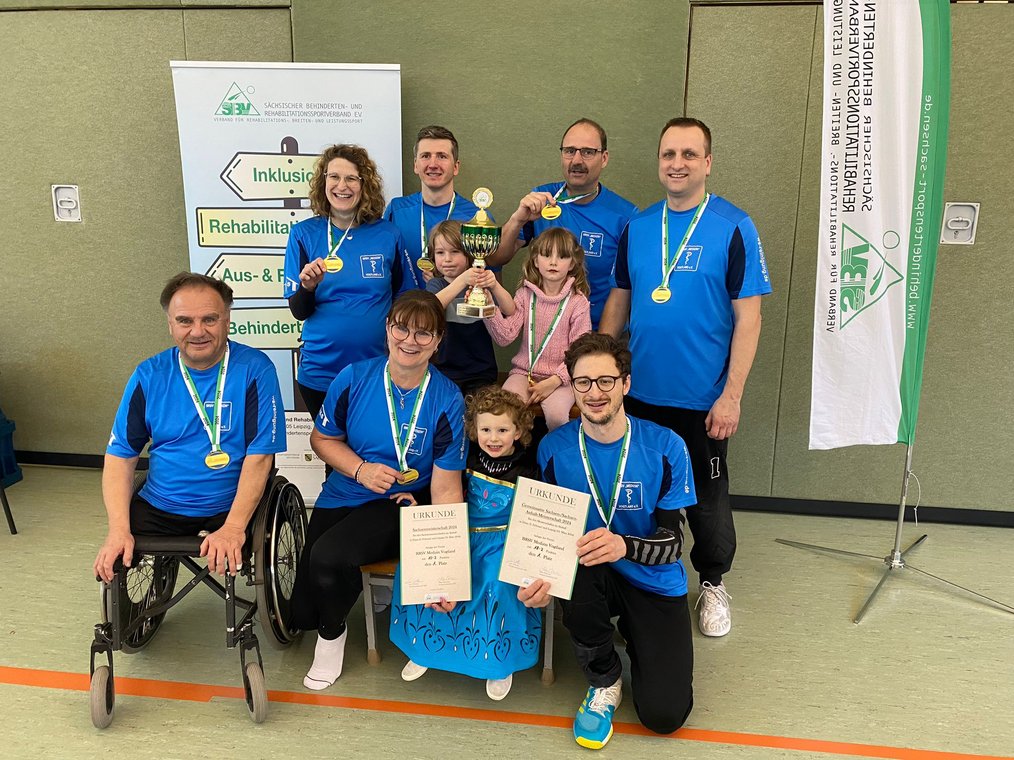 "Medizin" Vogtland feiert den LM-Titel im Sitzball 2024 - Foto: Mike Hentschel 