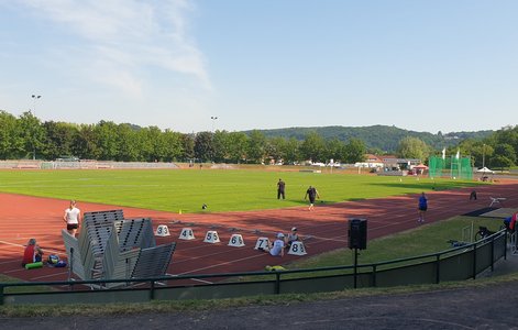 Bild des Stadions in Freital