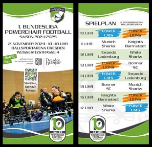 Flyer zum Spieltag in Dresden