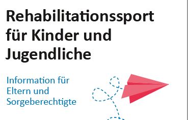 Bild mit Schrift: Rehasport für Kinder und Jugendliche
