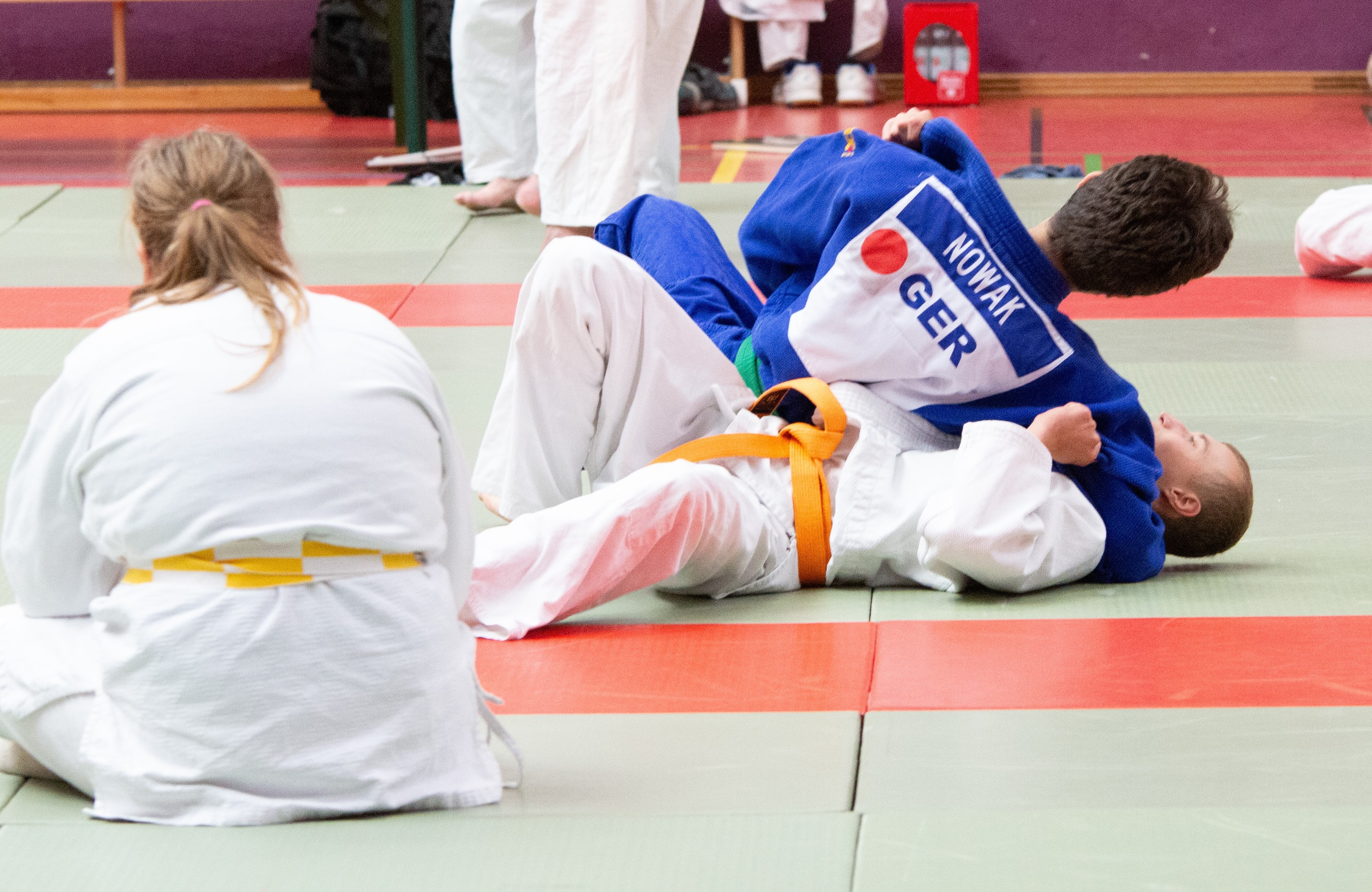 Para-Judoka in Aktion.